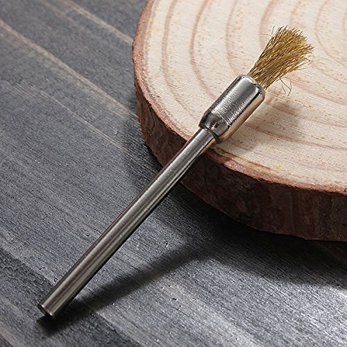 Spazzole 1/8" Per Utensili Rotanti Preamer 20PCS 1/20,3 Cm Shank Filo Di Ottone Tazza Pennello Ruota Compatibile Con Dremel Smerigliatrice Utensile Rotante Spazzole A Tazza Codolo 1/20