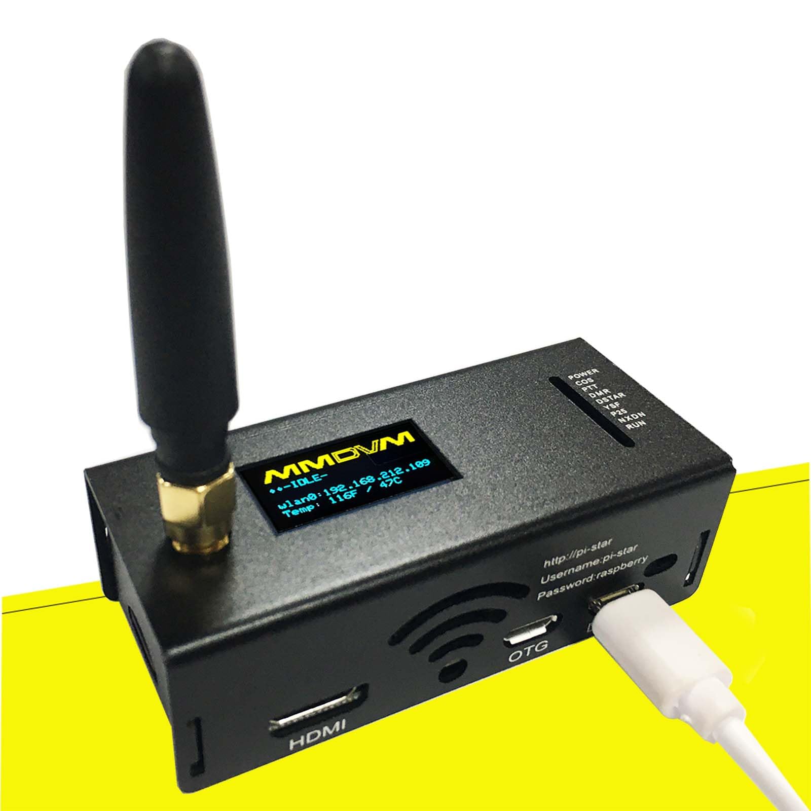 4.2.1DMR D-Star Ysf Hotspot Uhf VHF Laser Engraved Indicators Heat Sink Modem Raspbery pi W