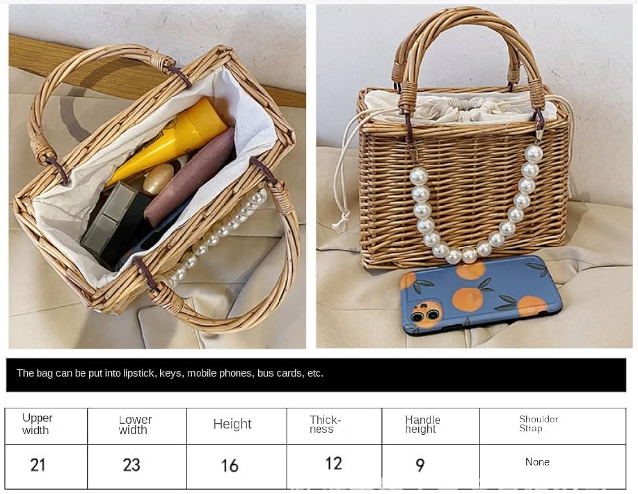 Amazon | [Ergugos] かごバッグ 大人 上品 浴衣 バッグ 巾着 籐