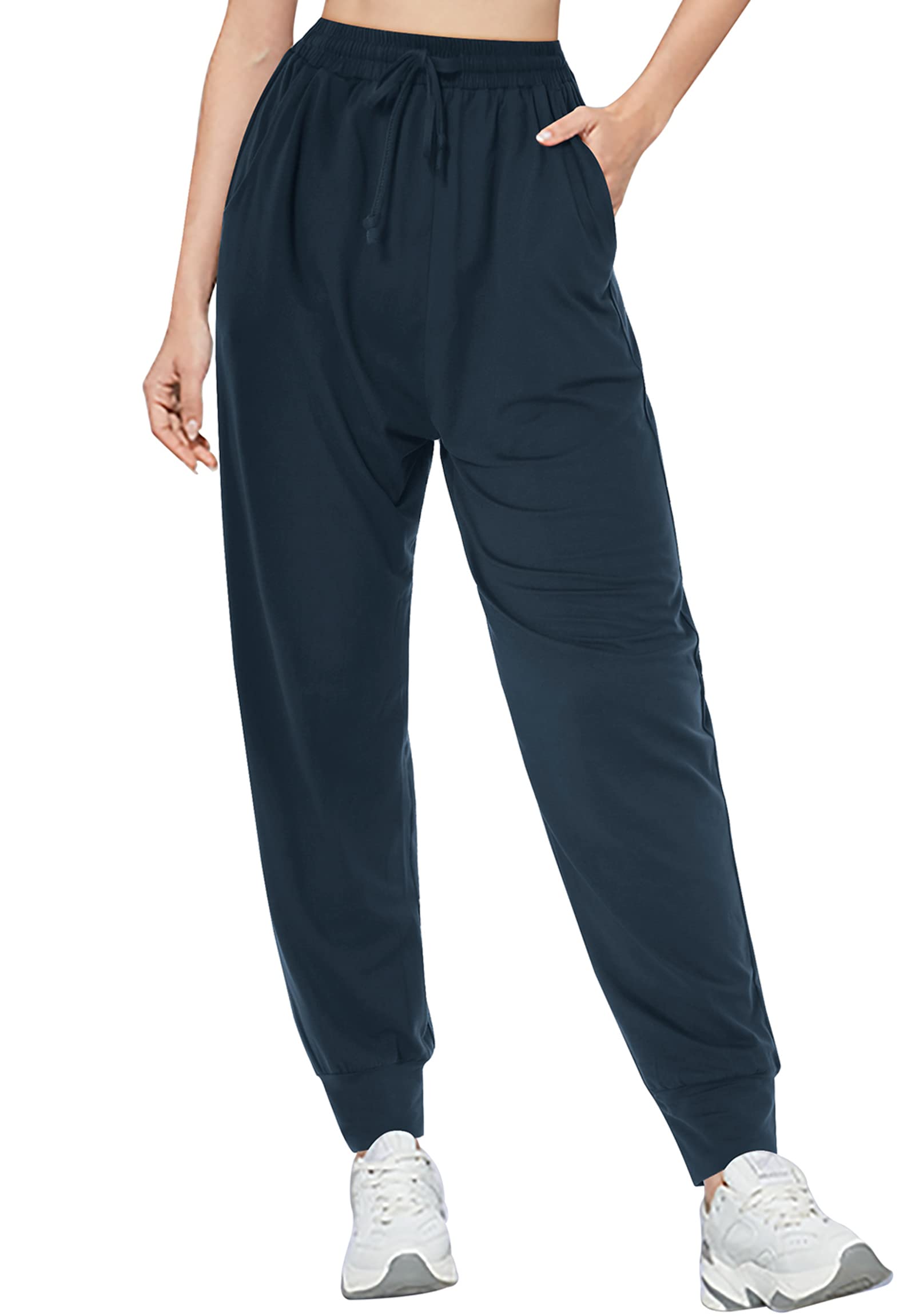 EnvlonWomens Yoga Sweatpants Loose Lightweight Workout Joggers Pants Drawstring Comfy Casual Lounge Pants with Pockets