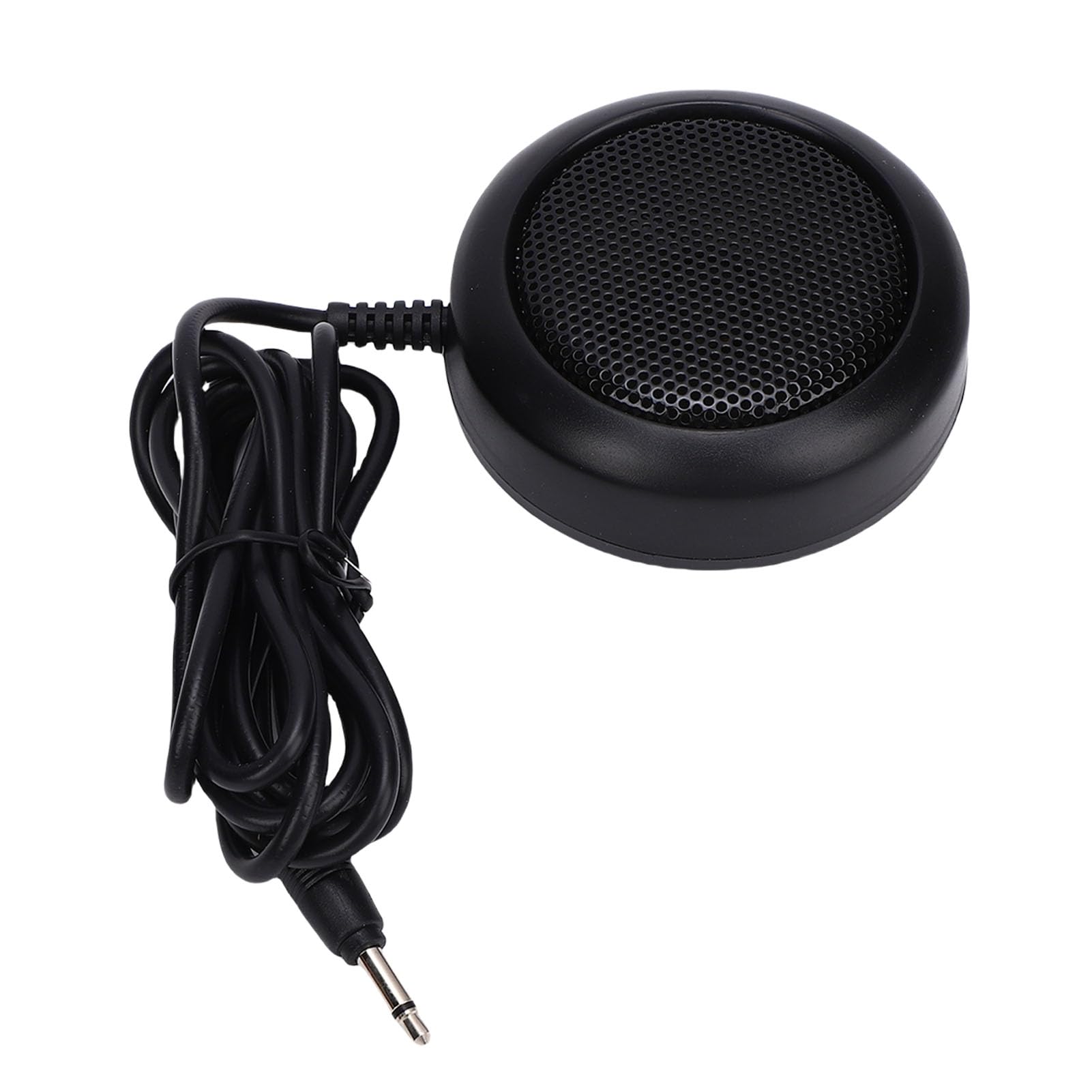 Altoparlante Esterno per Autoradio, Altoparlante Radio CB da 1 W con Spina da 3,5 Mm con Base Adesiva, per Ricetrasmettitore Mobile e Altre Autoradio 7x7x2,2 Cm /