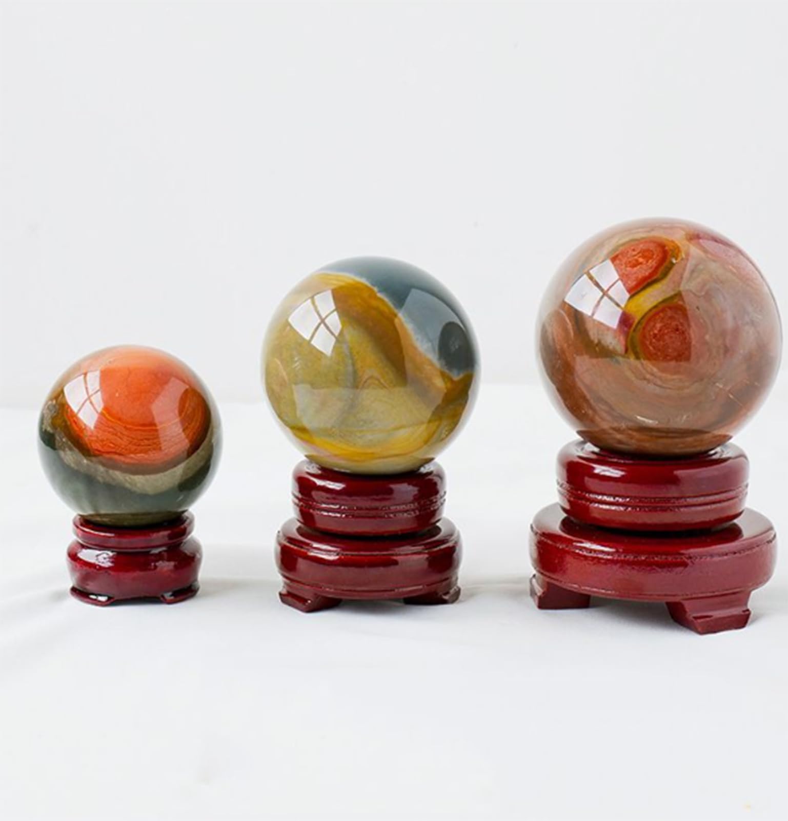 Okrągłe kryształy lecznicze, dekoracyjna kula, polerowane kamienie(5~6cm)