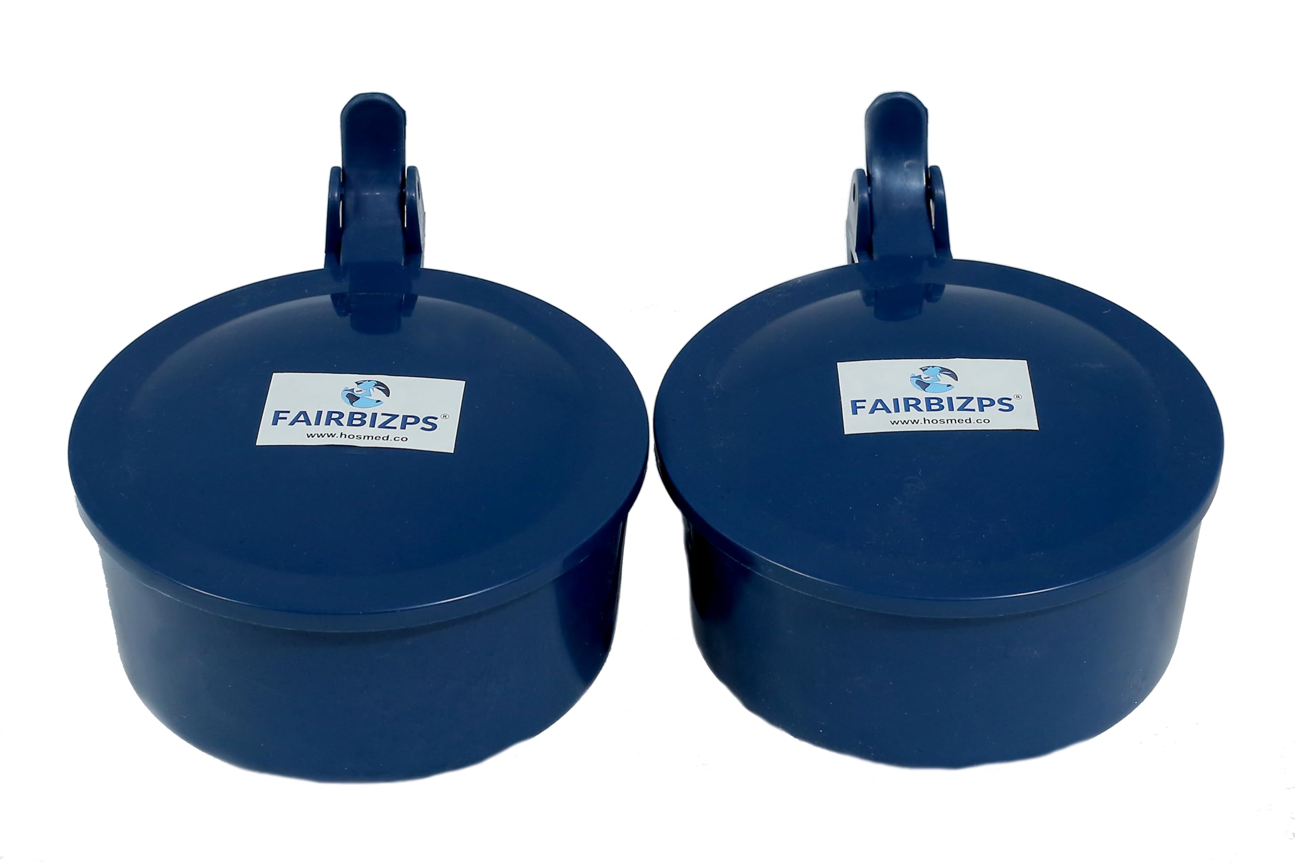 Sponsored Ad - Spitting Mug for Old Age, Plastic Spit Bowl, Leakproof Spittoon With Lid, Cough Box (300ml) Blue - Pack of 2