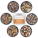 Fruity Tea Sampler #1, 10 Ounce Tea Variety Pack with Herbs, Fruits and Spices, Fruity Loose Leaf Tea, Hot or Iced Tisane, 6 Samplers by Prime Tea