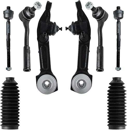 Miniatura 658 de Detroit Axle - Kit de brazos de control de extremo delantero RWD para Dodge Ram 03-06 2500 3500, 2 brazos de control superior con rótula 2 varillas