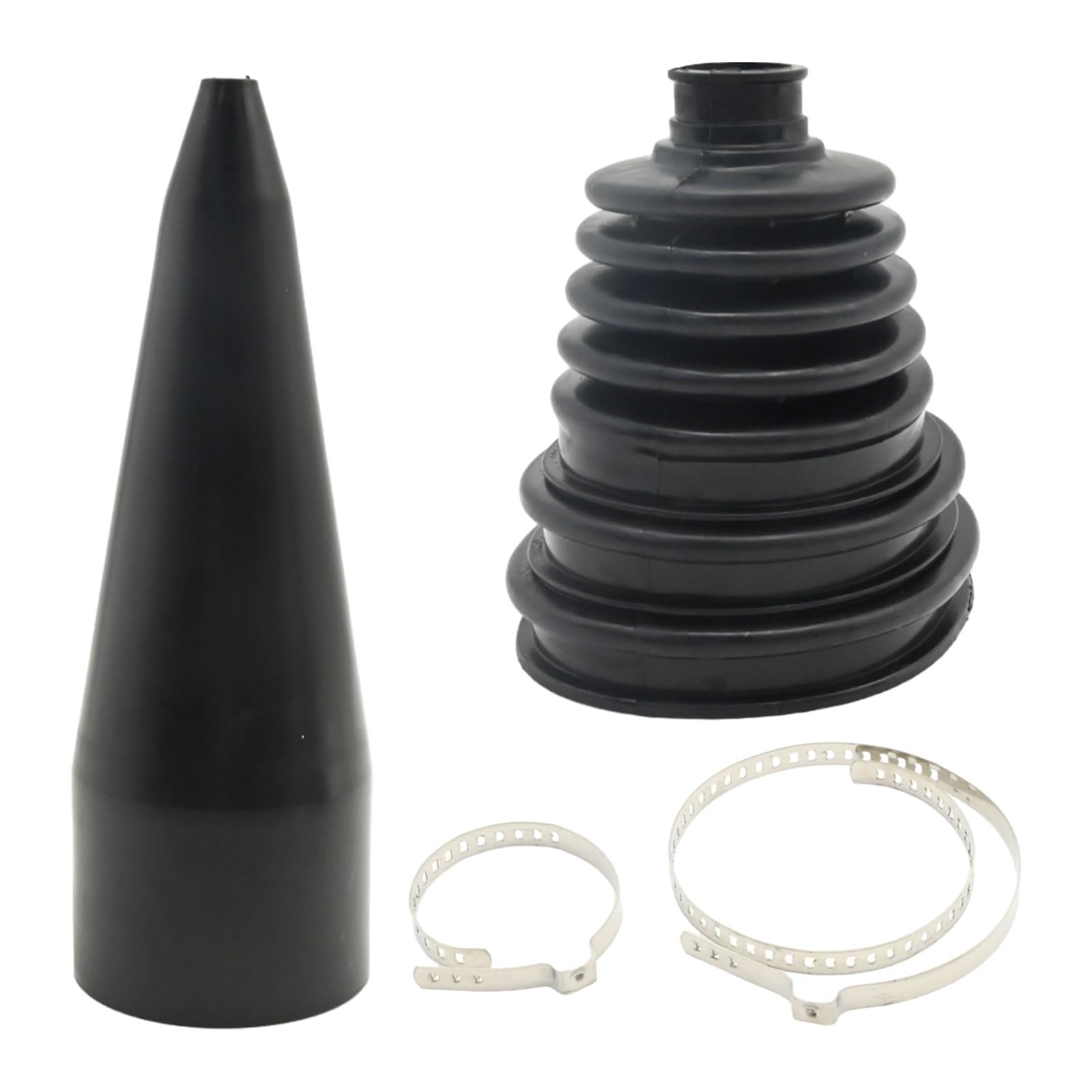 Universal CV Boot Installation Mount Cone Tool with 2 Clamps for For Stretch CV Dust Cover CV Joint Drive Shaft Installation CV Boot Tool W/Car Boot Kit