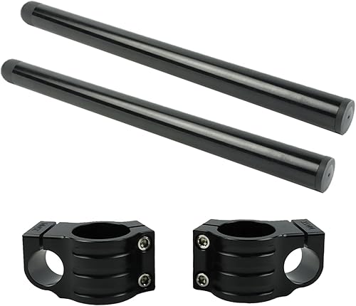 FLYPIG Manillar de horquilla con clip para motocicleta de 11.811 in 7/8 pulgadas para Honda CB500 CB650 CB750 1969-1982 CBX CL77 MR250 SL350 CB450