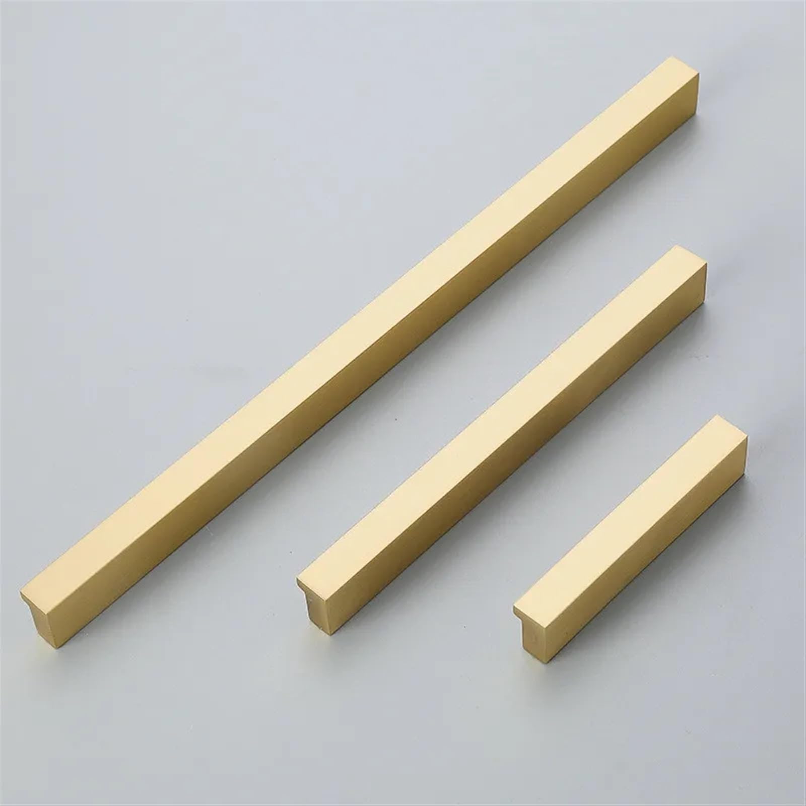 Poignées de meubles en laiton doré 128mm pour porte tiroir et bouton d'armoire