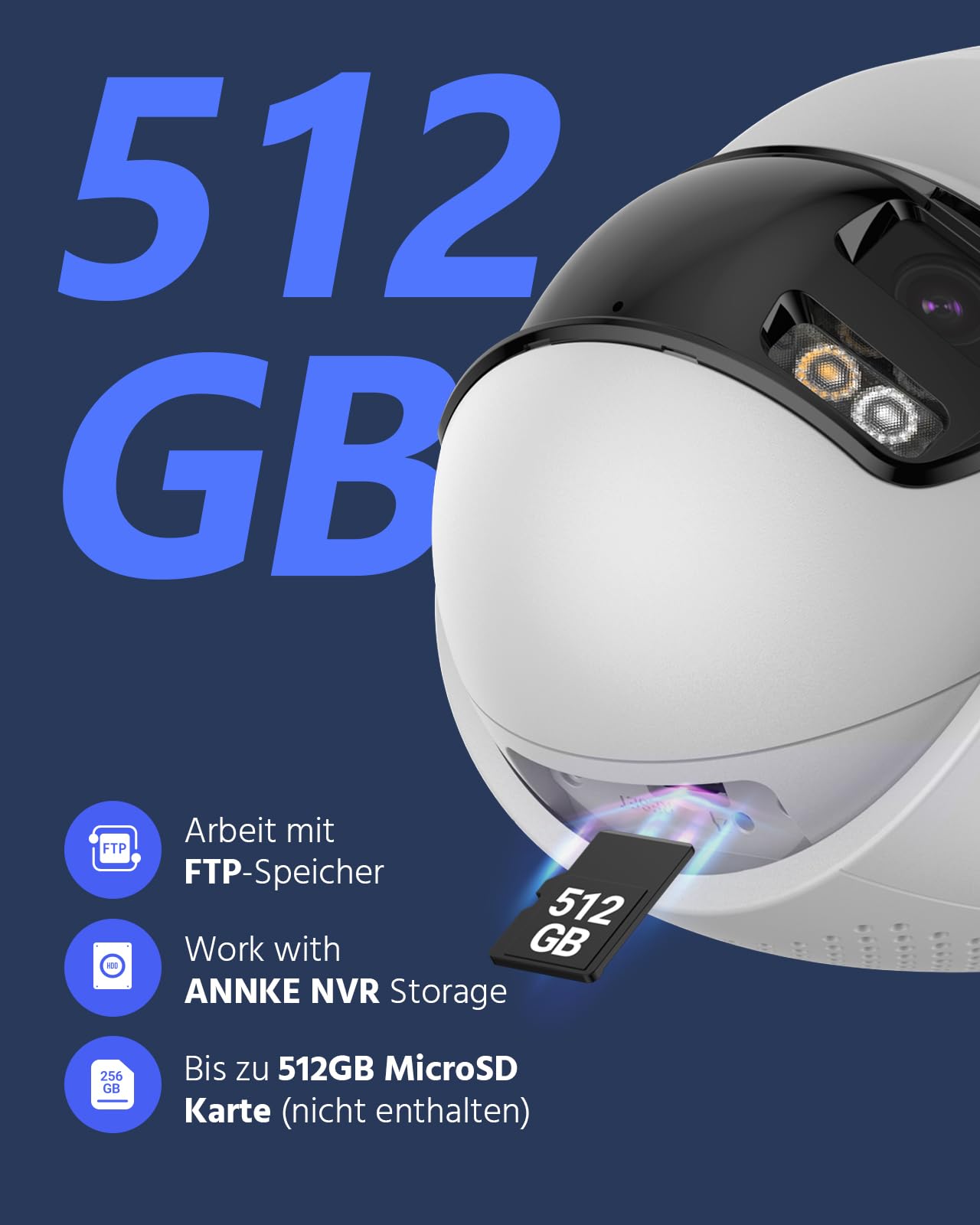 ANNKE 4K 8MP Dual-Objektiv PoE Überwachungskamera außen mit 180° Panoramaansicht, 2-Wege Audio, KI Personen-/Fahrzeugerkennung, 24/7 Aufzeichnung, Farb-Nachtsicht, IP67 Wasserdicht