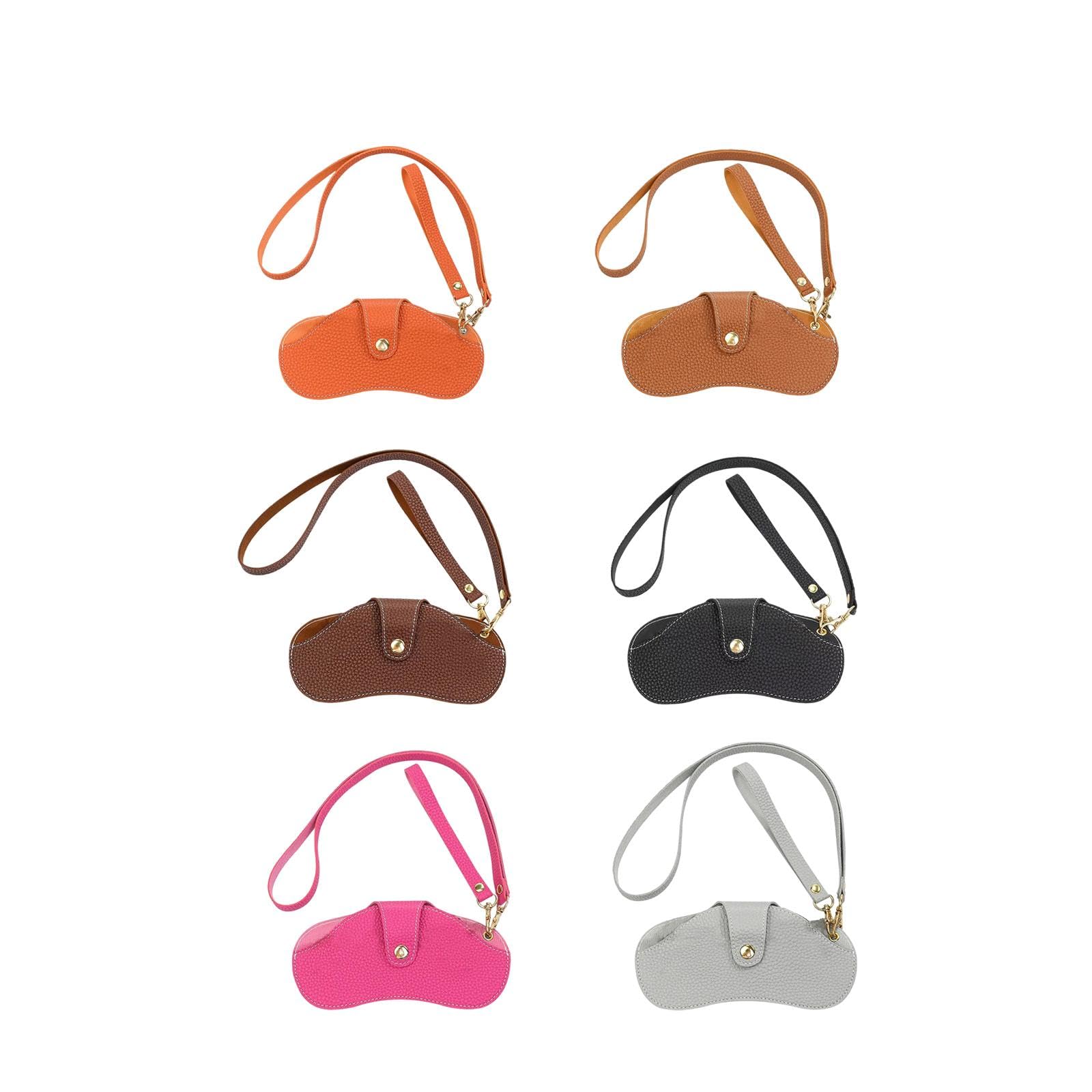 Sunglasses Case Fashion Portable Carrying Organizer for Camping Travel Beach Orange|Health & Beauty | Vision Care | Eyeglass Cases-image-6