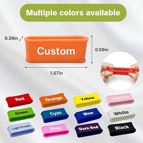 Miniatura 2 de Bandas de nombre personalizadas para paletas  Paleta de silicona personalizada con tu texto  Regalo único para los amantes del pickleball