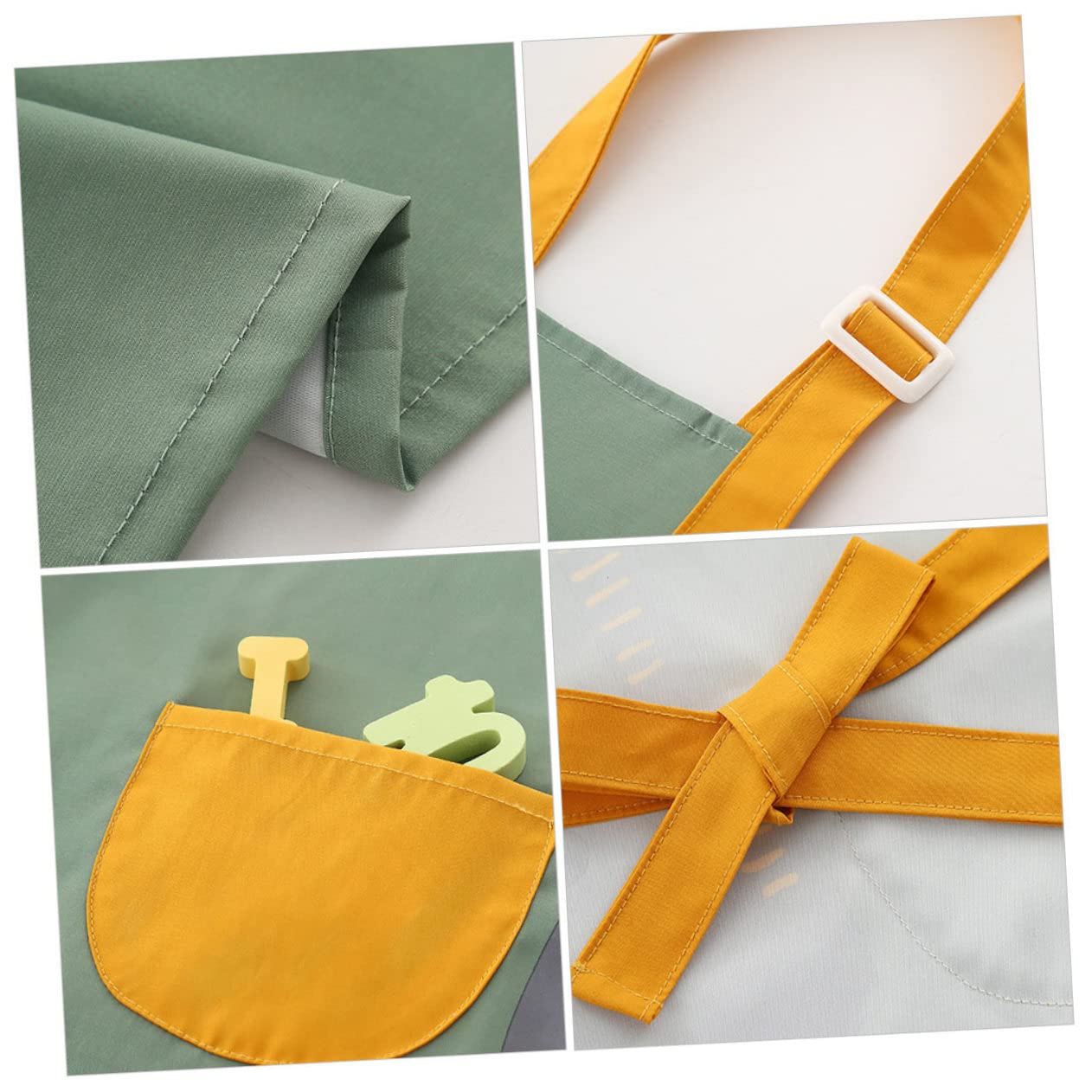 Kisangel 3 Piezas Delantal De Bebé Delantal De Chef Para Niños Para Hornear De Cocina Para Niños Bata De Pintura Para es De Arte Escolar De Pintura Para