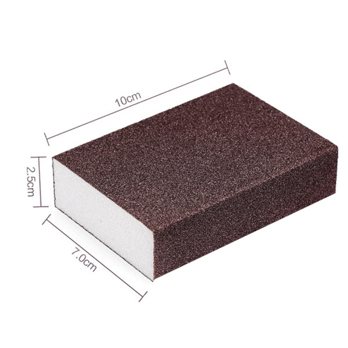 STOBAZA 6Pcs Kitchen Cleaning Brush Sanding Sponge Blocks for Pot Pan Removal Reusable Scrubbing Pads for Kitchen Flat Irregular Surface Polishing