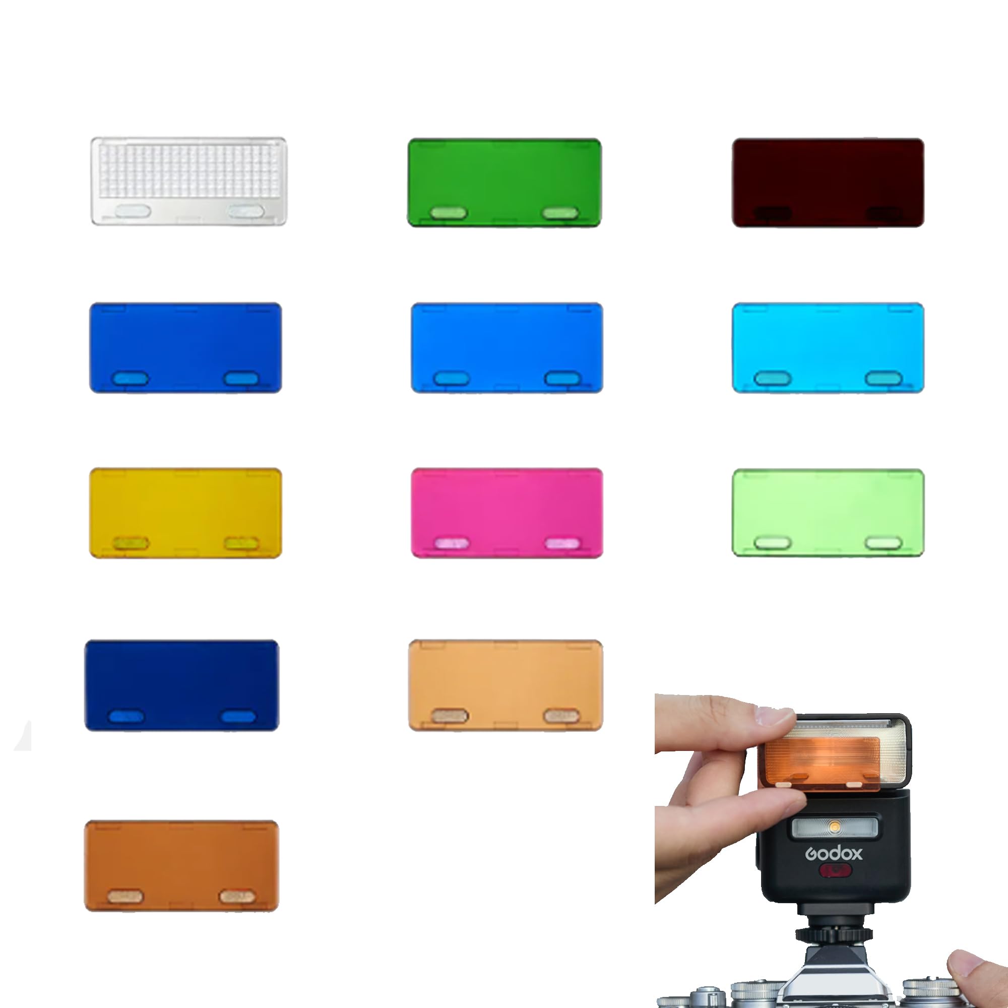 Godox MA01 Magnetische Kit Met Diffusor, Honingraat, Kleurfilters Voor IT20/IT22/IM20/IM22 Flitsers