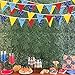 32Ft Hedgehog Birthday Party Decorations Red Blue Yellow and Golden Rings Triangle Flag Pennant Banner Fabric Garland Streamer for Kids Boys Cartoon Birthday Hedgehog Baby Shower Party Decor Supplies