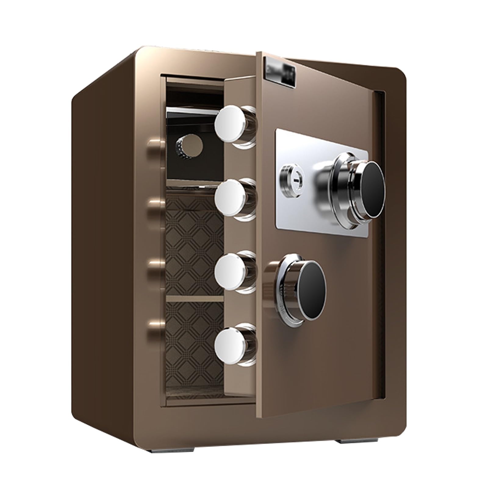 IEOWY Dial Combination Safe ， Adjustable Shelf Security Box for Home, Fire Safe for Money, Cash, Jewelry, Handgun
