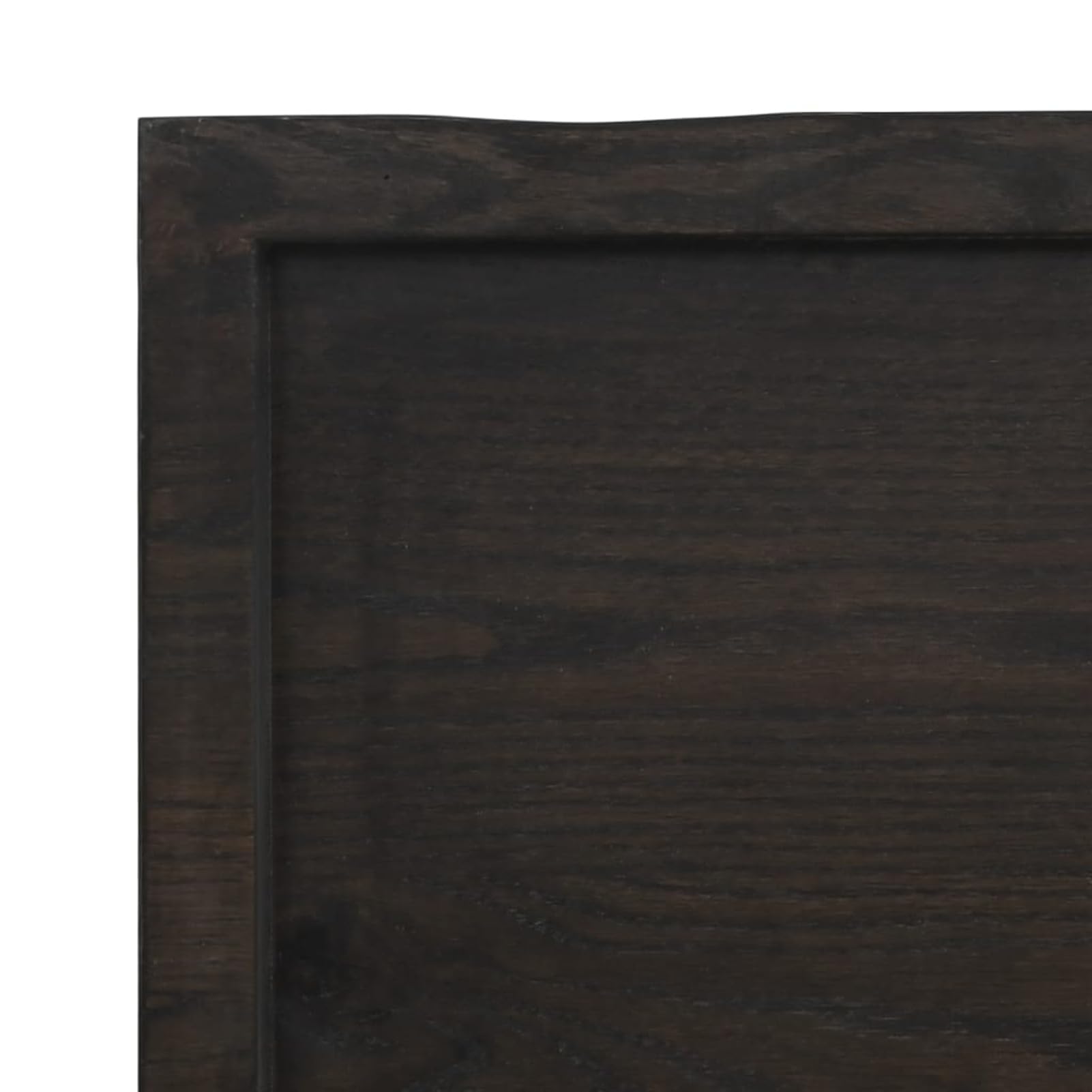 Homgoday Piano del tavolo marrone scuro 140 x 40 x (2 – 6) cm in legno massello trattato Live Edge, piano di ricambio per cucina e caffè, tavolo da pranzo, scrivania, piano di lavoro, mobili da banco