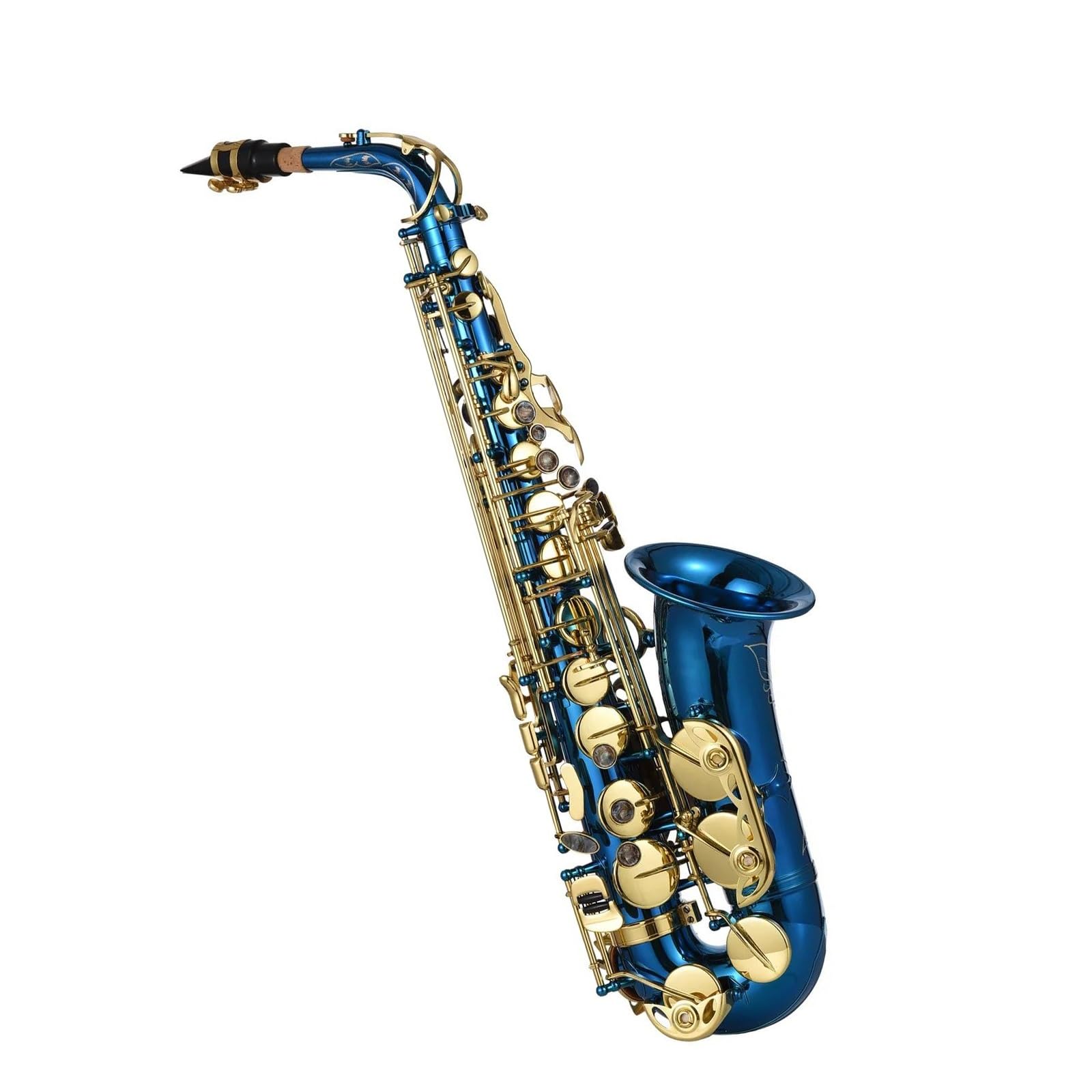 Grawerowane Mosiądzem Saksofon Altowy Eb Guziki Saksofonowe Instrument Dęty Z Rękawiczkami W Etui Szczotka Do Paska Z Tkaniny profesjonalny Saksofon
