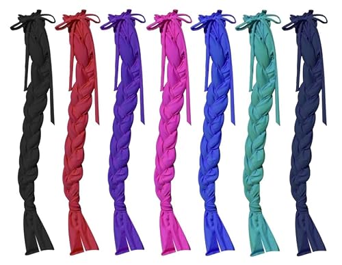 Showman Durable Lycra Braid-in Tail Bag (Black)