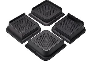 4-Piece L-Shaped 1" Bed Risers: Reinforce Your Furniture Foundation