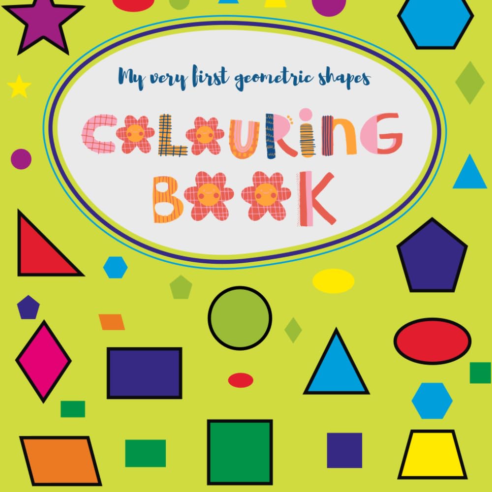 My very first geometric shapes colouring book