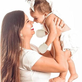 Moufles Bébé 0-6 Mois - Lot De 4 Paires En Coton Doux - Anti-Rayures