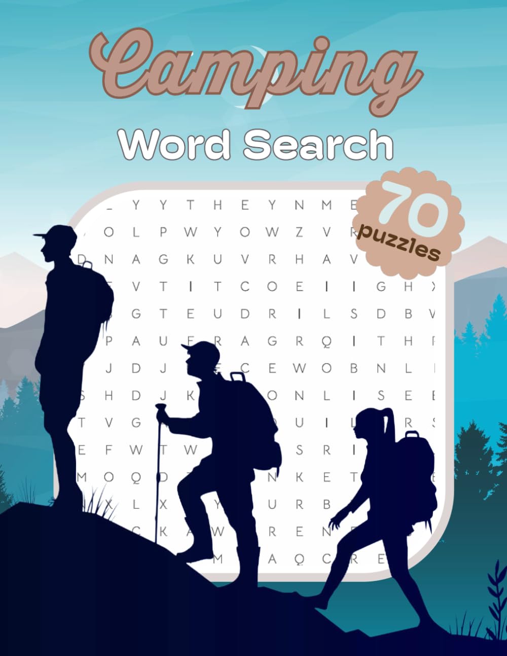 Camping Word Search: Puzzle Book for Teens, Adults and Seniors| Word Find 8.5 x 11