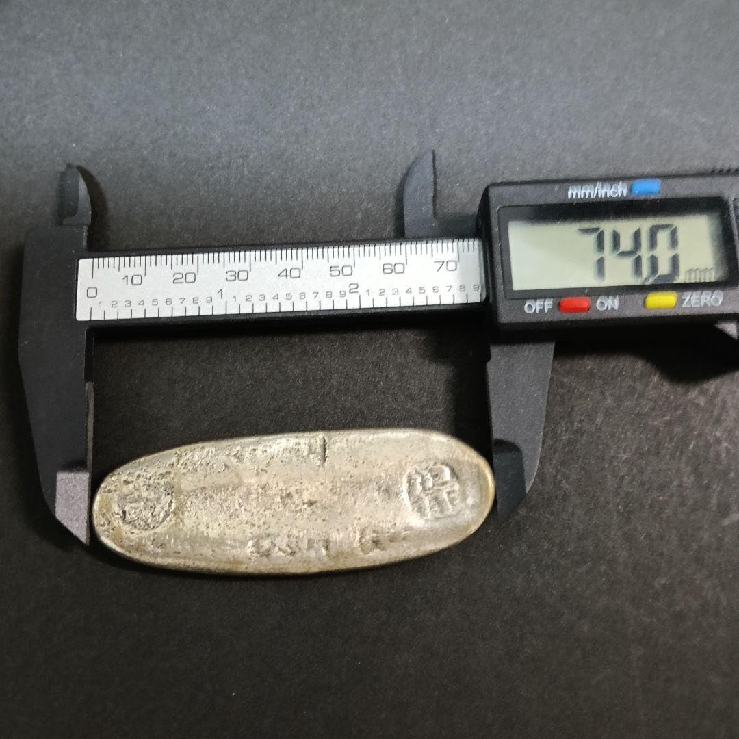 Amazon.co.jp: 丁銀 天保丁銀 重さ約88g 全長約74mm （4-107