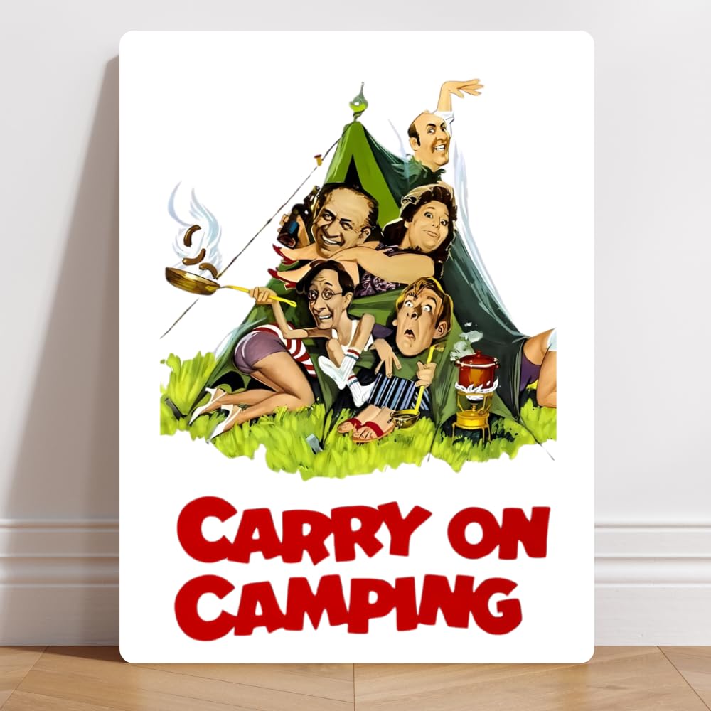 Yelacecca Tin Sign A51274 Carry On Camping Poster Personalised Aluminium Metal Sign Gift Metal Sign Plaque Poster 8X12 Inches