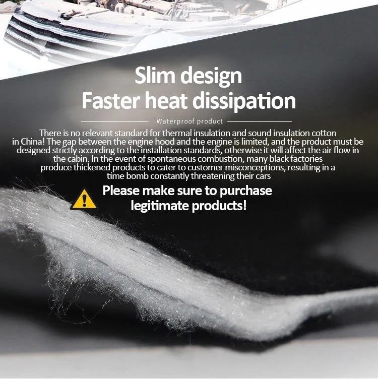 Tapis d'isolation de capot pour BMW E39 M5 pour trajets calmes
