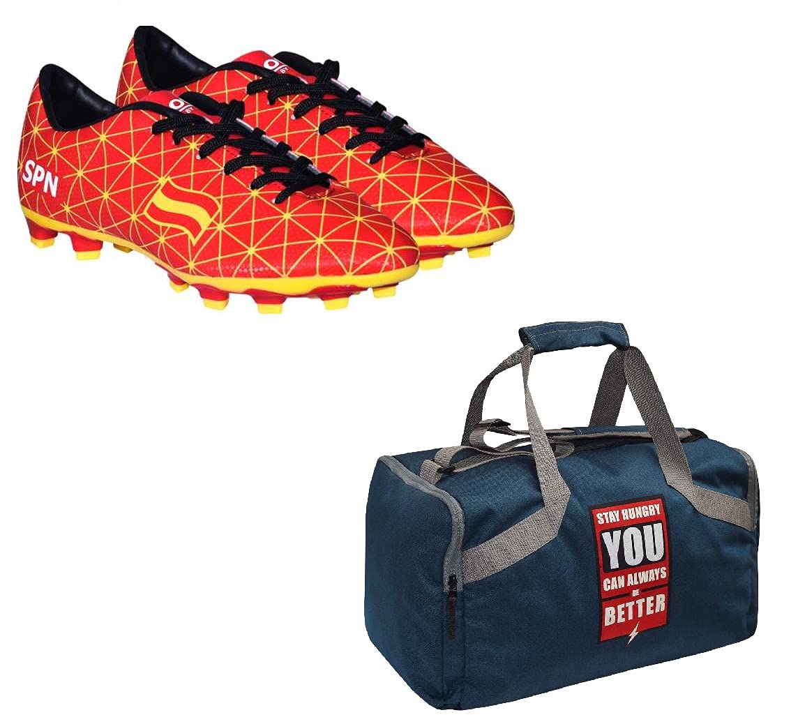 Charged Sports Bag Bouclier Follow Me Senior Grey With Gowin Football Shoe Country Color Spain Size-2