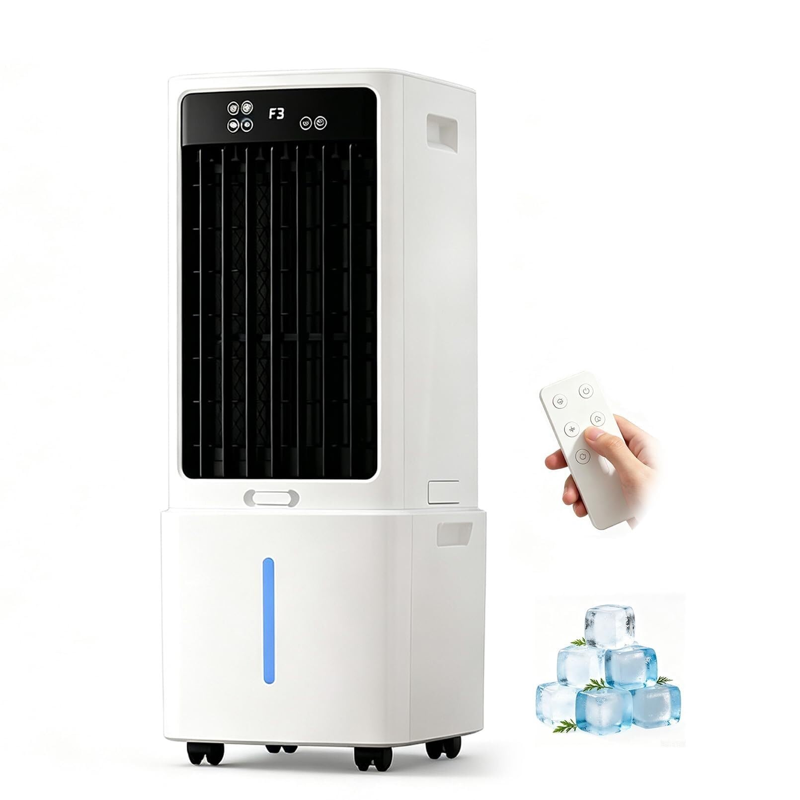 Portable evaporative cooler 10L, fan 3 vel