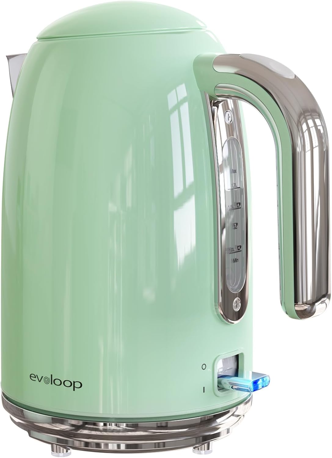 Electric Tea Kettle, 1500W /1.7 L Hot Water Kettle Electric, Retro Electric Kettle, Auto Shut-Off & Boil-Dry Protection, BPA Free, Stainless Steel Electric Teapot