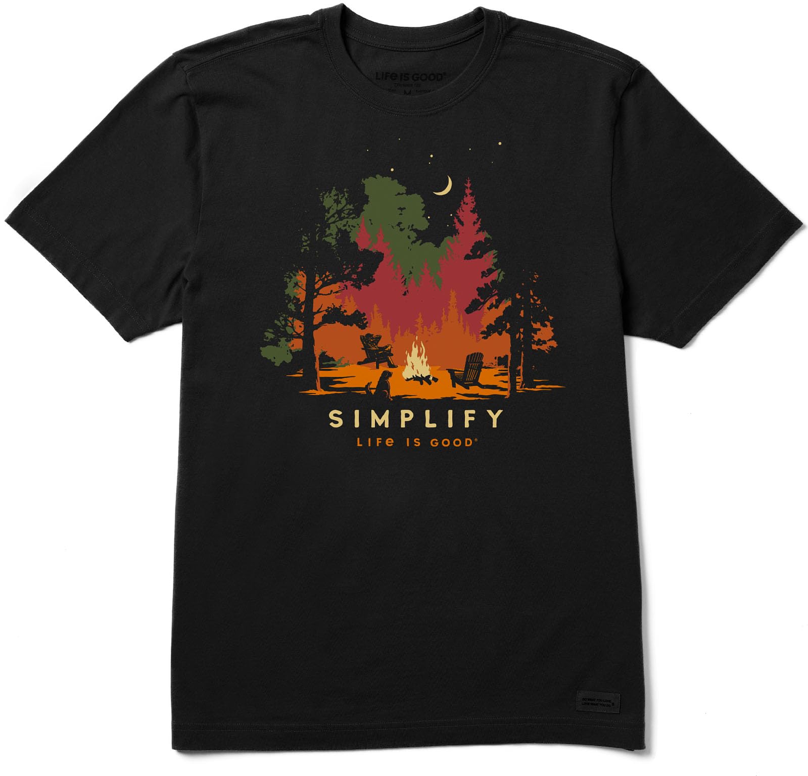 Life is GoodMen's Simplify Campfire Short Sleeve Crusher Tee