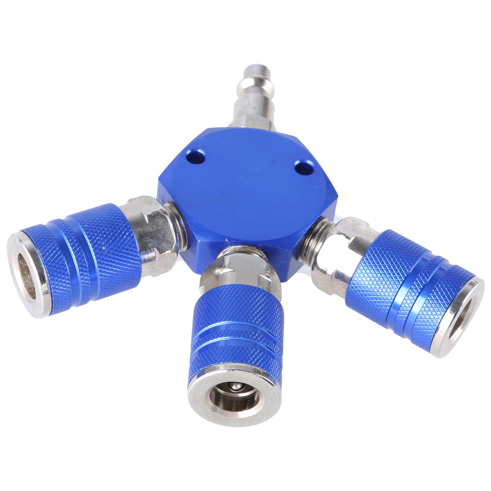 3 Way Quick Connector Air Compressor Manifold 1/4inch Hose Fittings Coupler Manifold Multi Splitter Air Compressor Hose Splitter Connector