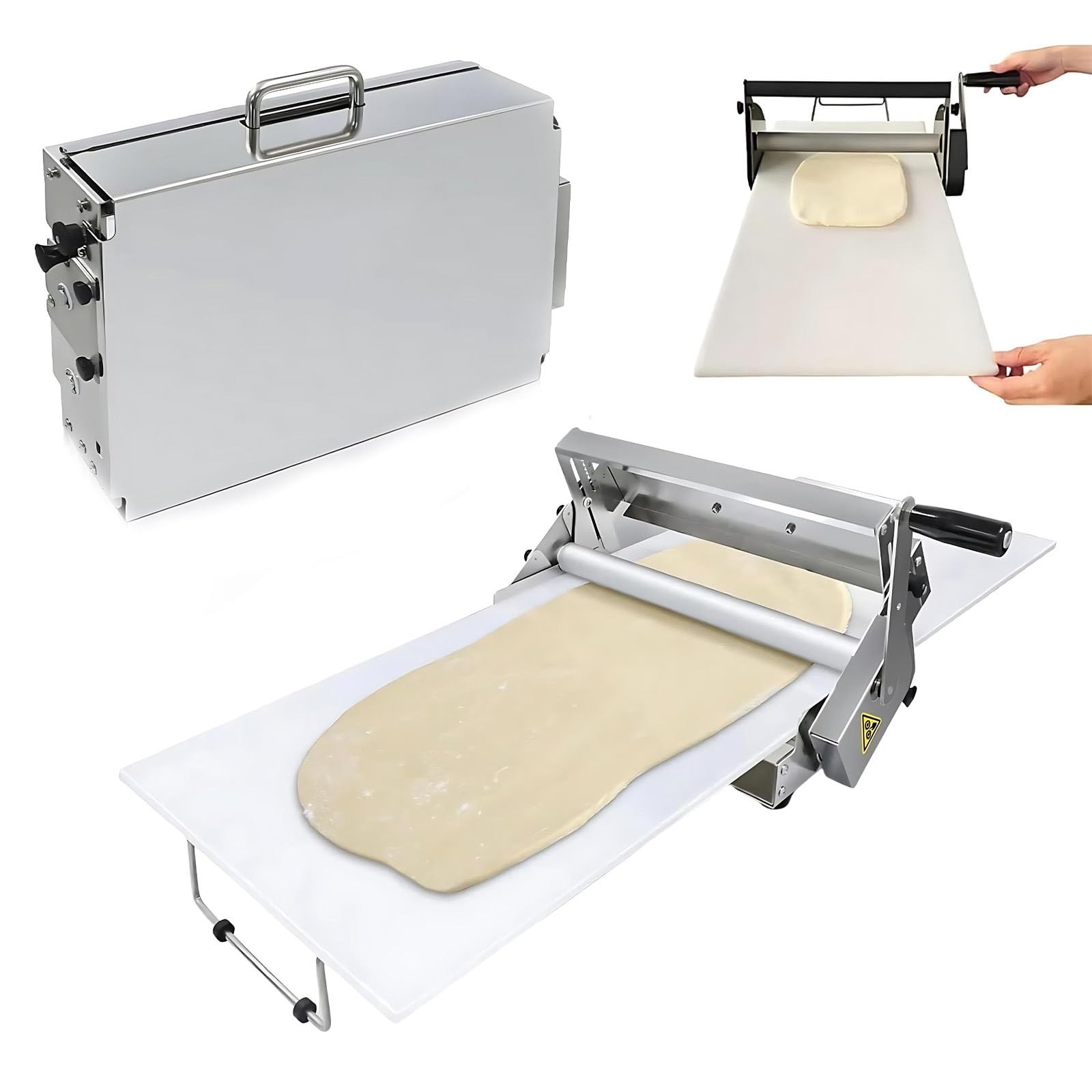 Składany Ręczny Wałek do Ciasta Ręczny Wałek Ciasta Laminator do Ciasta Wałek do Ciasta Regulowany Do Croissant Pizza(Home-Use32.7x18.9in)