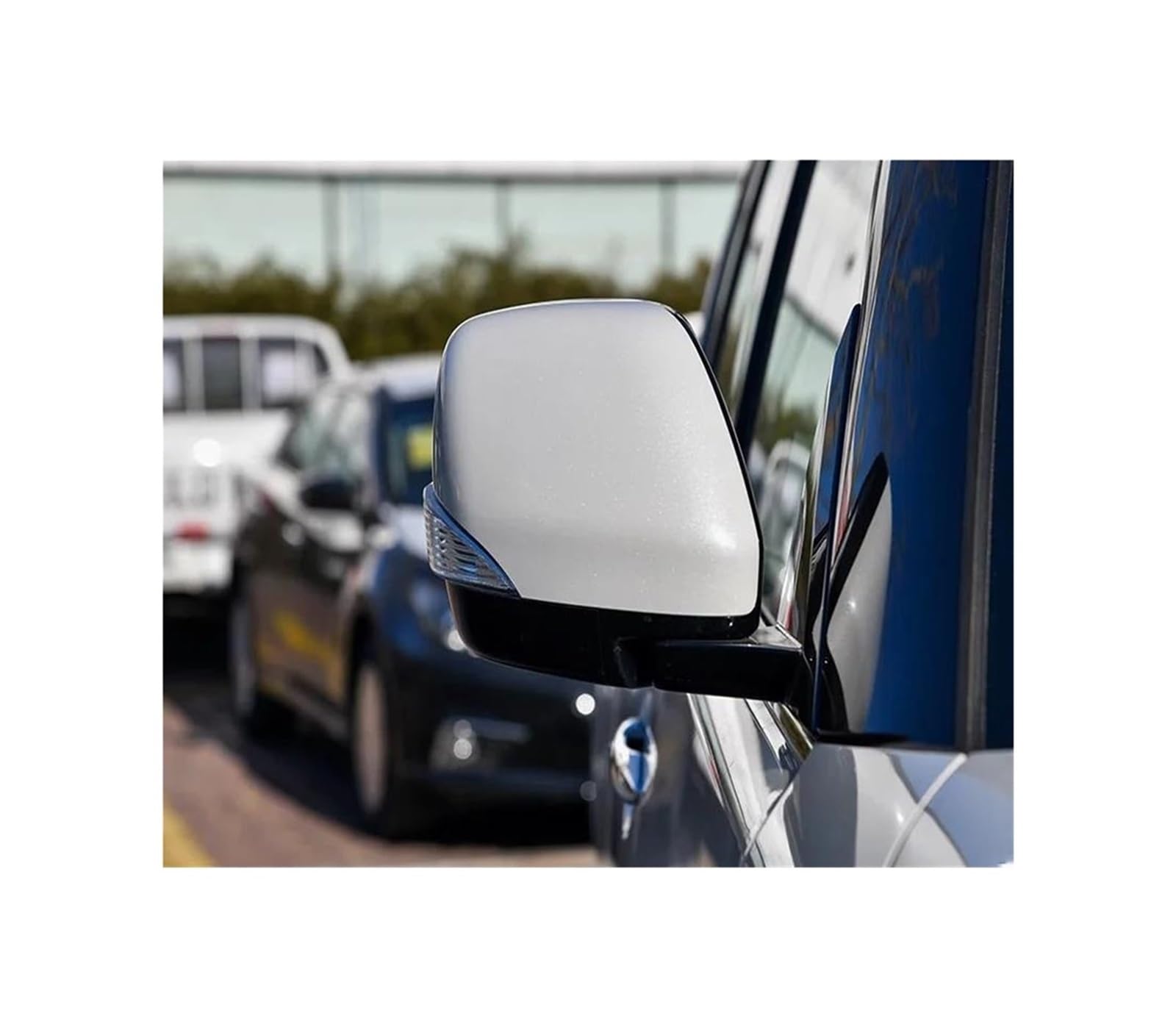 Fits for Nissan Fits for Patrol VI Y62 2012-2022 Car Side Mirror Cover Indicator Light Rearview Mirror Housing Cover Shell(S Right)(W Right)