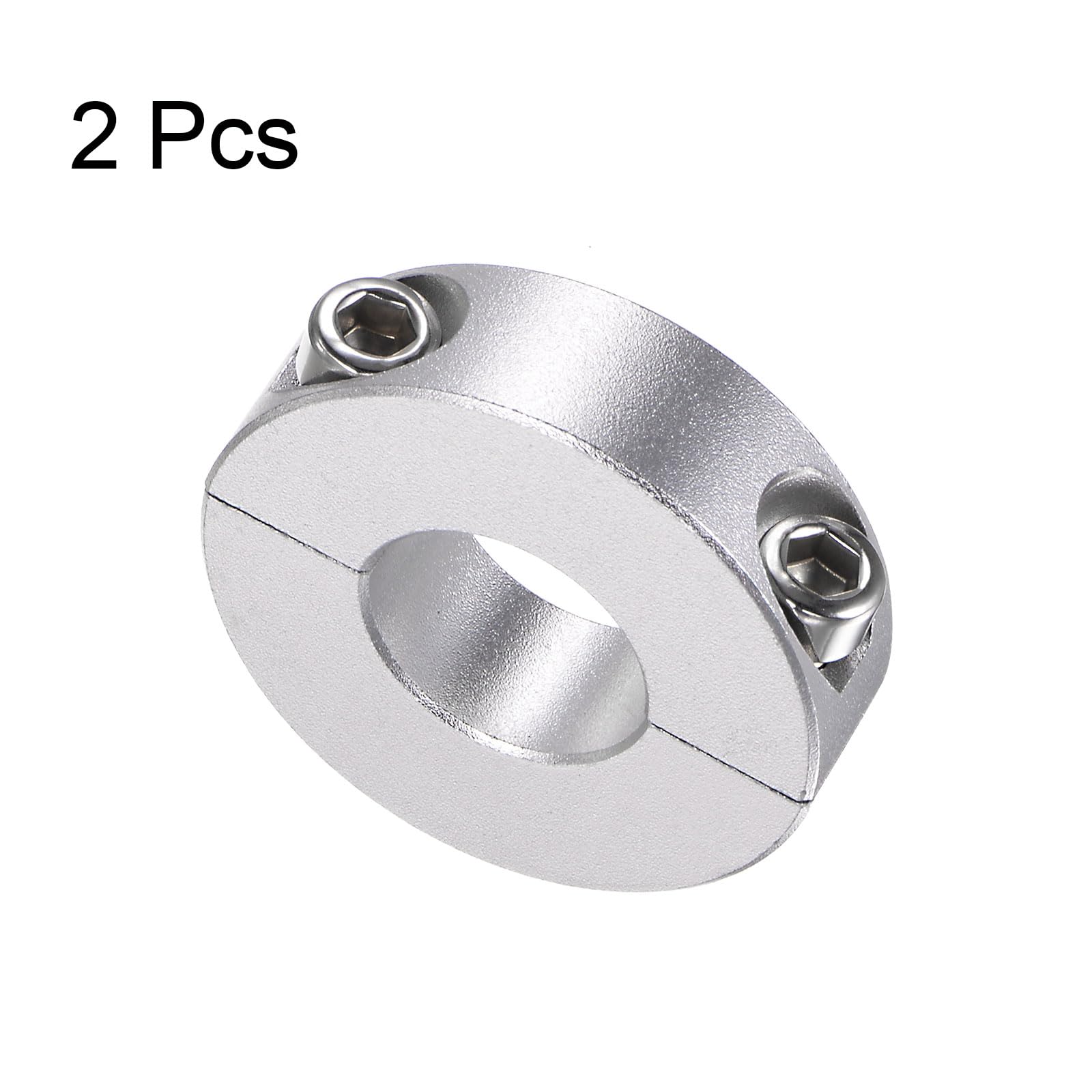 Collare Doppio Per Albero 18mm - 2 Pezzi, Alluminio Anodizzato, Per Macchine Utensili E Pulegge - Foto 4