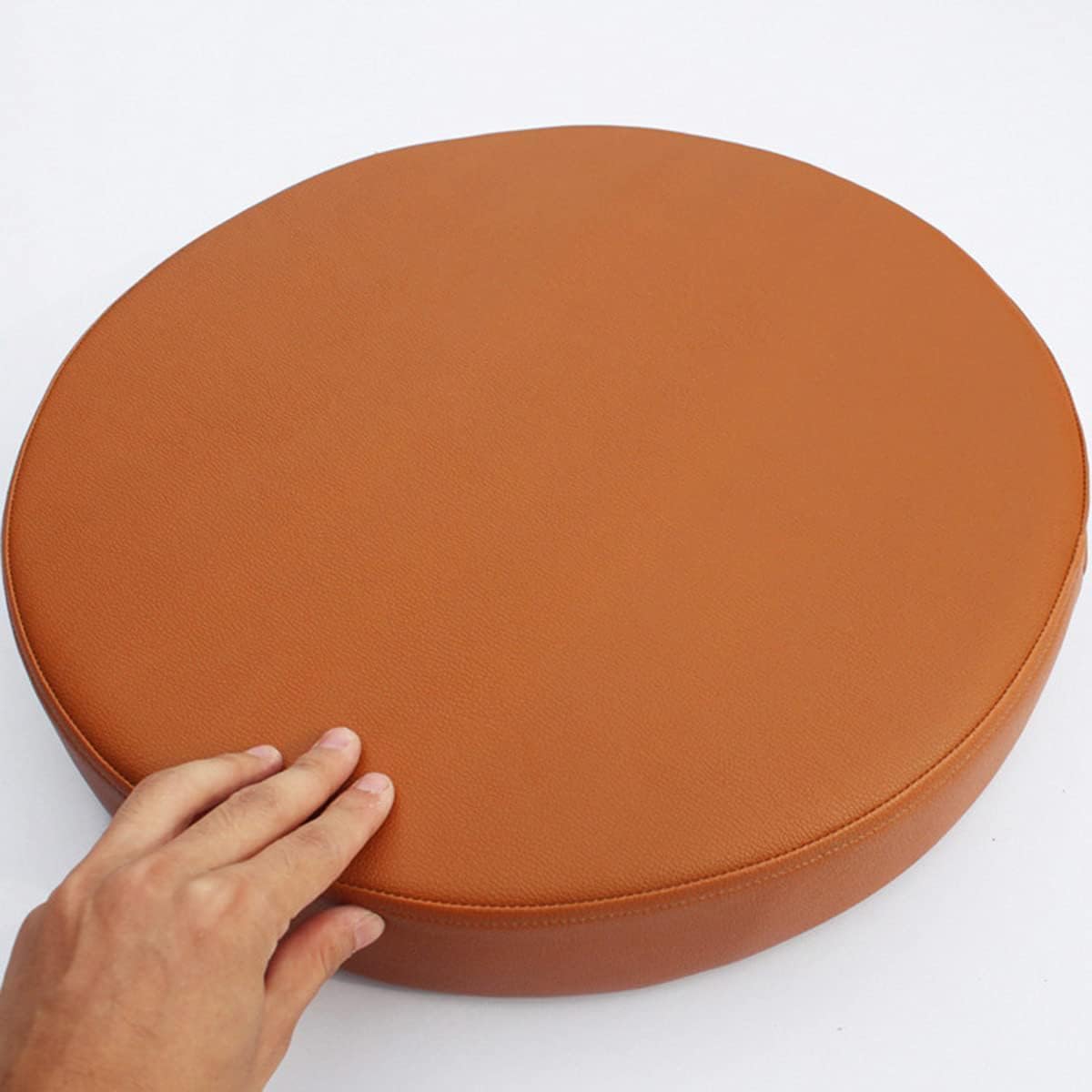 BUAOGDVG Round Kitchen Chair Cushion, Waterproof Outdoor Seat Cushions, 35/40/45/50cm Removable Washable for Dining Room Chair, Office, Garden, Outdoor, Indoor(C,25x8cm/10x3in)