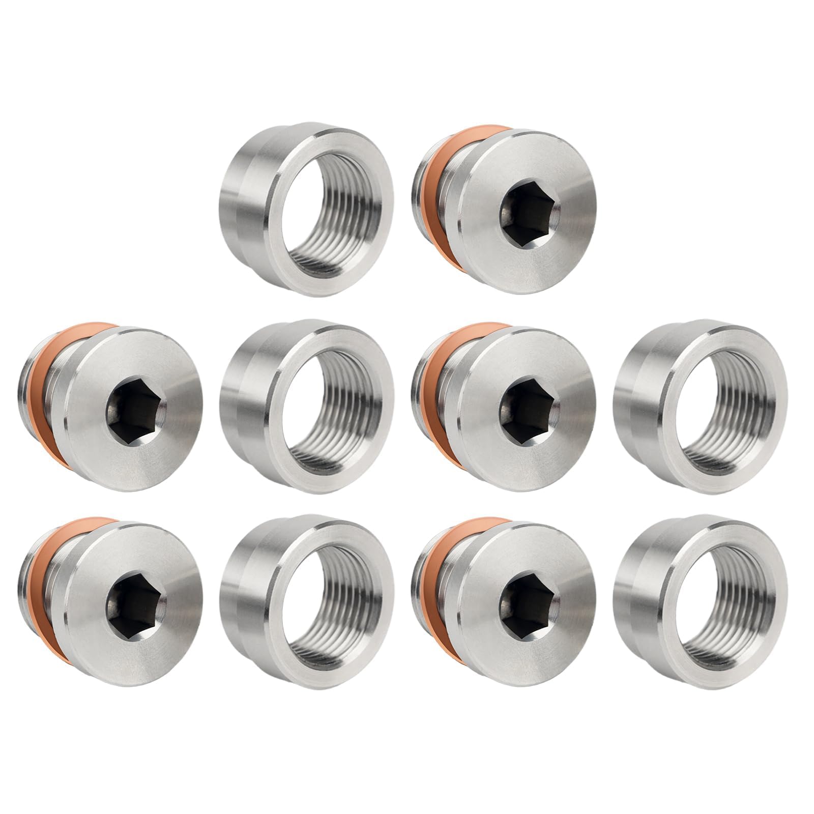 joytrace M18x1.5 Oxygen Sensor Weld Bungs & Plugs Kit - belts hoses and pulleys automotive | Mubboo