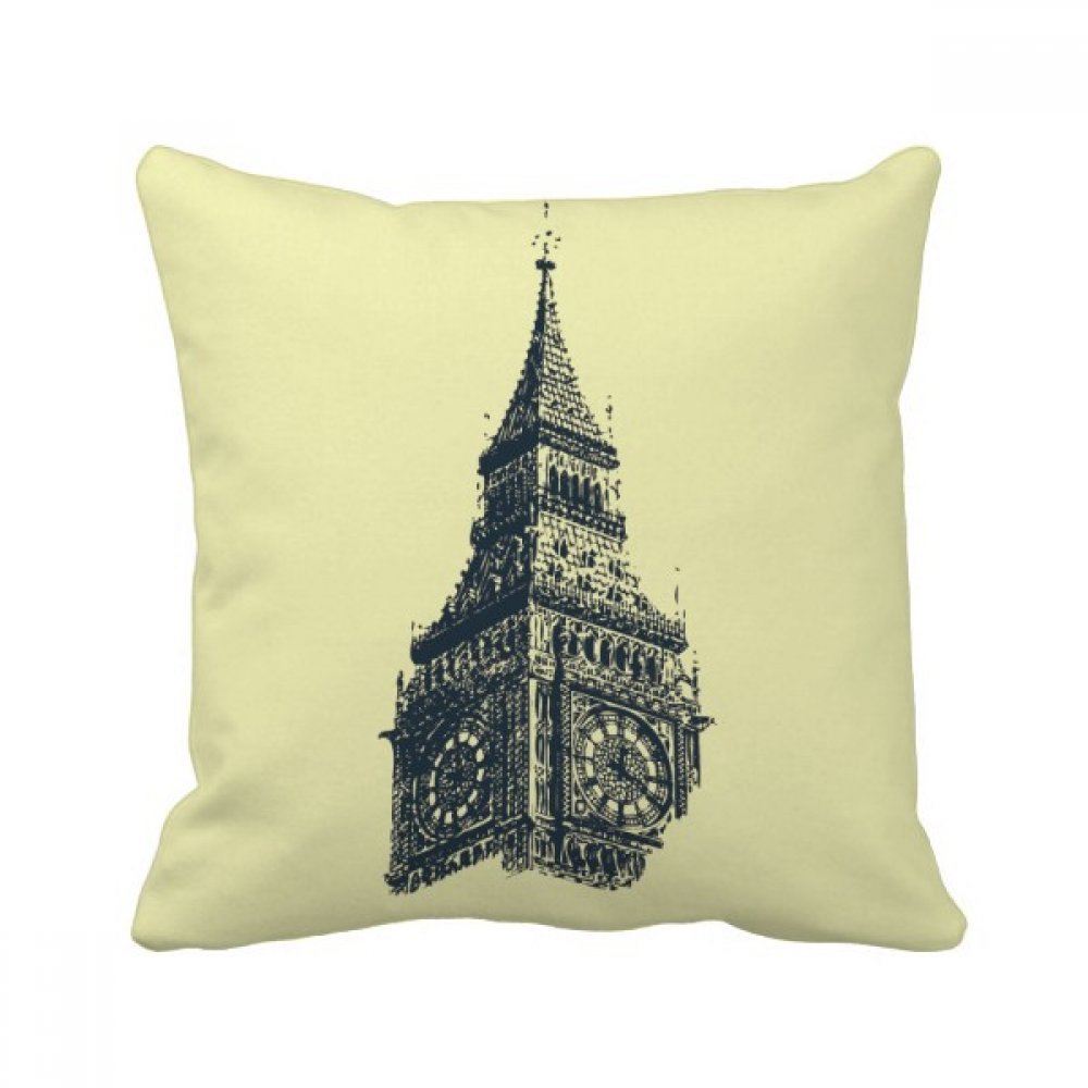 Coussin symbole d'avertissement camion jaune 40x40 cm