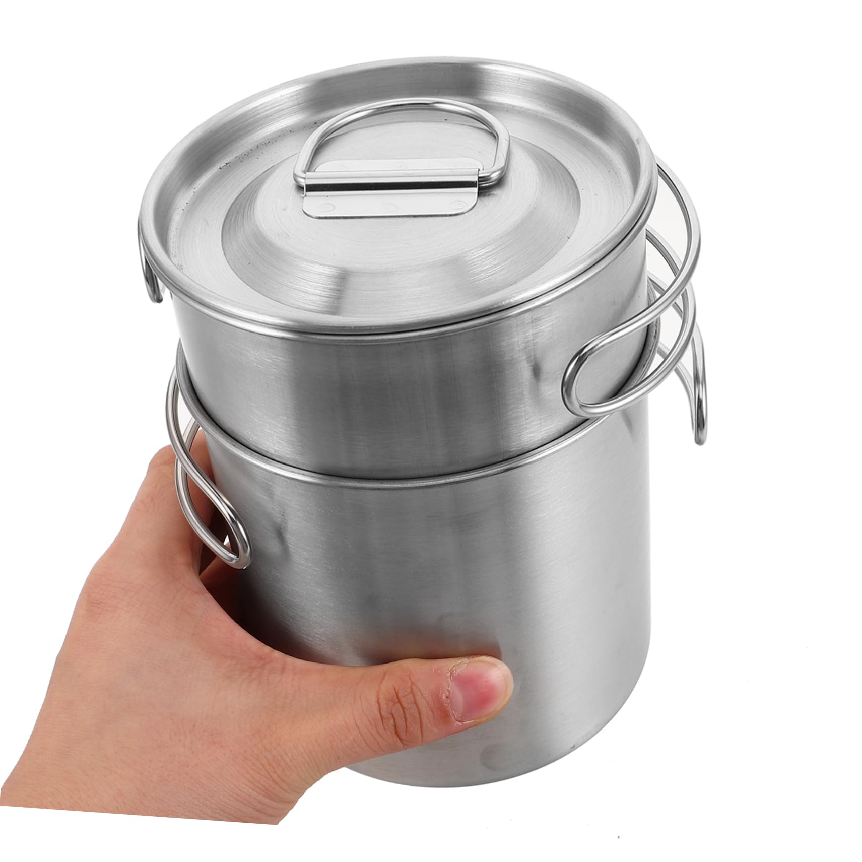 BESTonZON 2 Stück Faltbare Campingbecher mit Griffen Teiliges Set für Outdoor Aktivitäten Leicht und Stapelbar für Wandern und