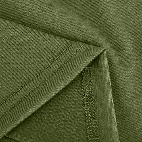 XUNRYAN Summer Dresses for Women 2024 Casual Calf Length Maxi Dress Pleated Flowy Tiered Swing Beach Sundress with Pockets4