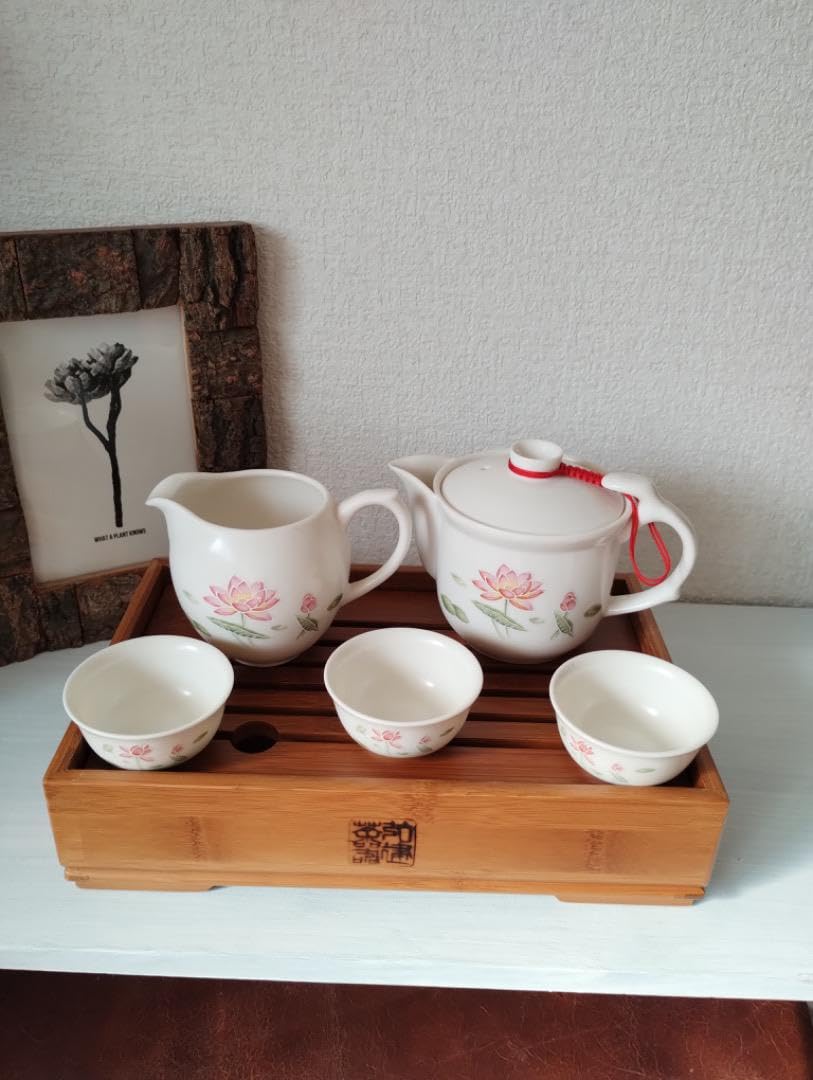 Amazon.co.jp: 台湾鶯歌蓮茶器セット 中国茶器 : ホーム＆キッチン