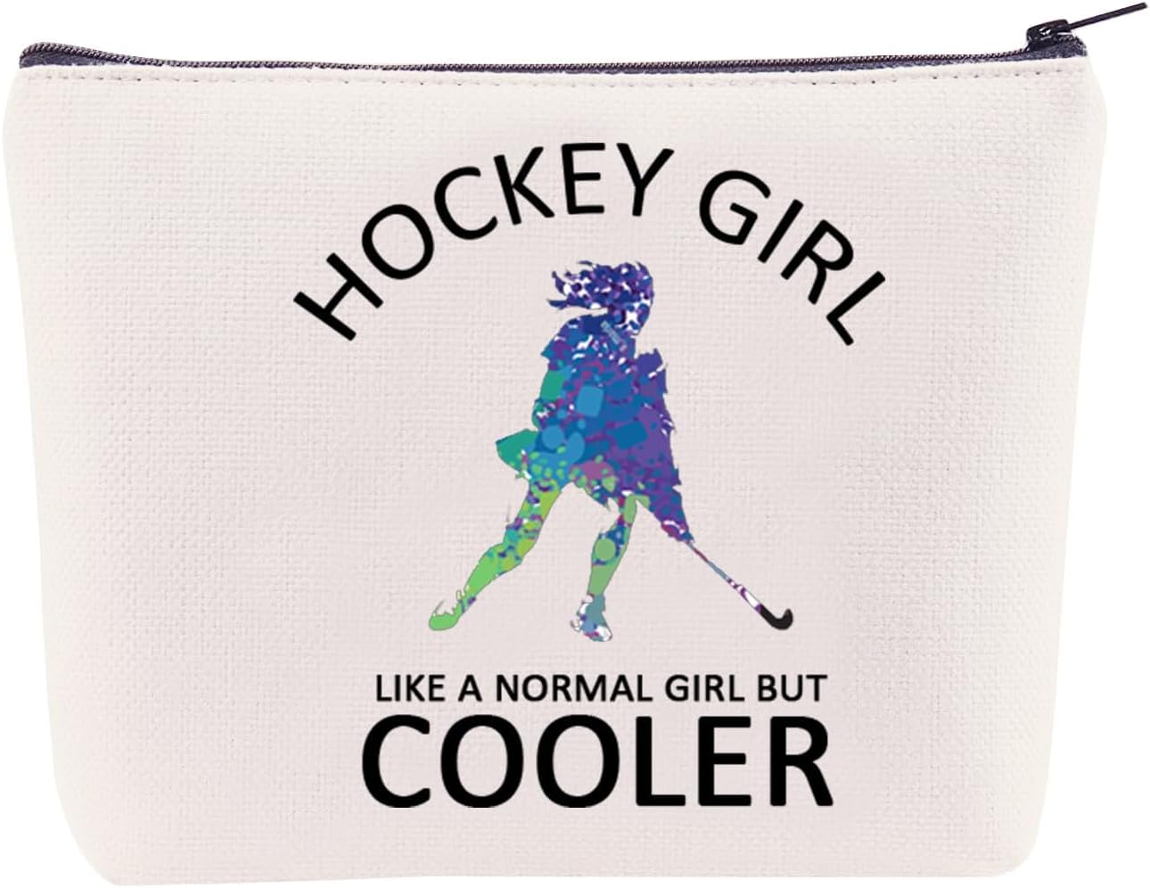 Hockey Makeup Bag - Ice Hockey Gifts for Women Players & Fans