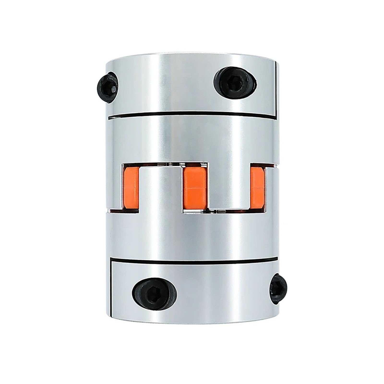 Flexibler Verbinder 1 stück D55 L78 Motorwellenkupplungen Aluminium 4 Backen Pflaume Flexibler Anschluss 14mm bis 38mm Bohrung CNC Kugelumlaufspindel Router Kupplung Klemmverlängerung(20mm to 30mm)