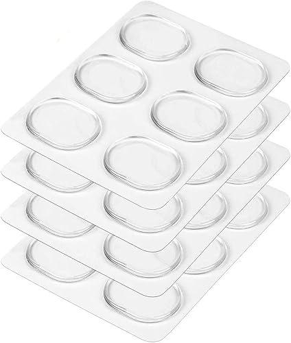 Paquete de 24 amortiguadores transparentes suaves de silicona no tóxicos para tambores - silenciadores, almohadillas de gel amortiguador,