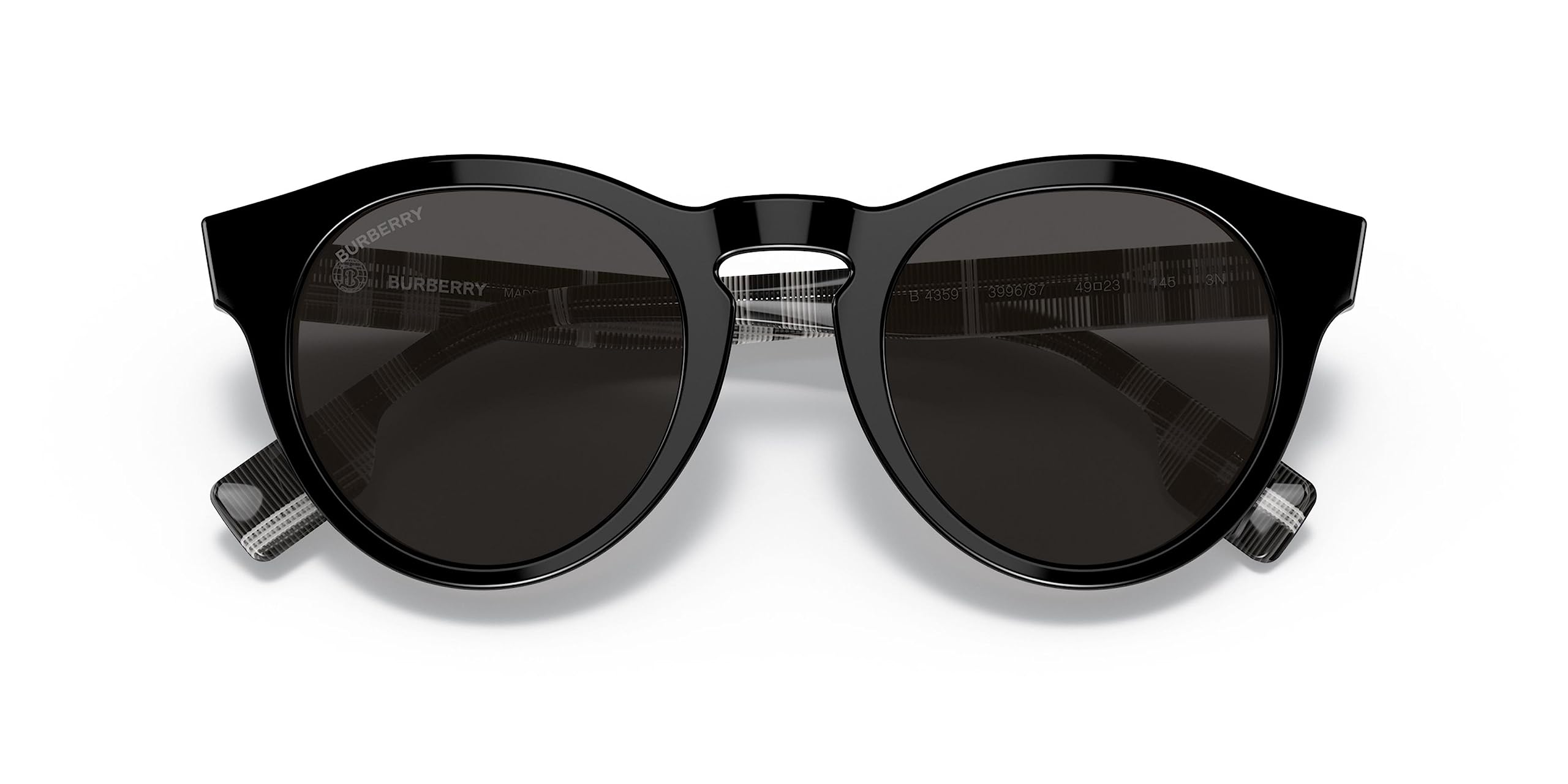 BURBERRY Sunglasses BE 4359 399687 Reid Black Dark Grey | B2B