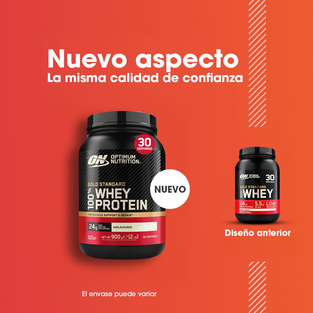 Optimum Nutrition Gold Standard 100% Whey Proteína en Polvo, 900g
