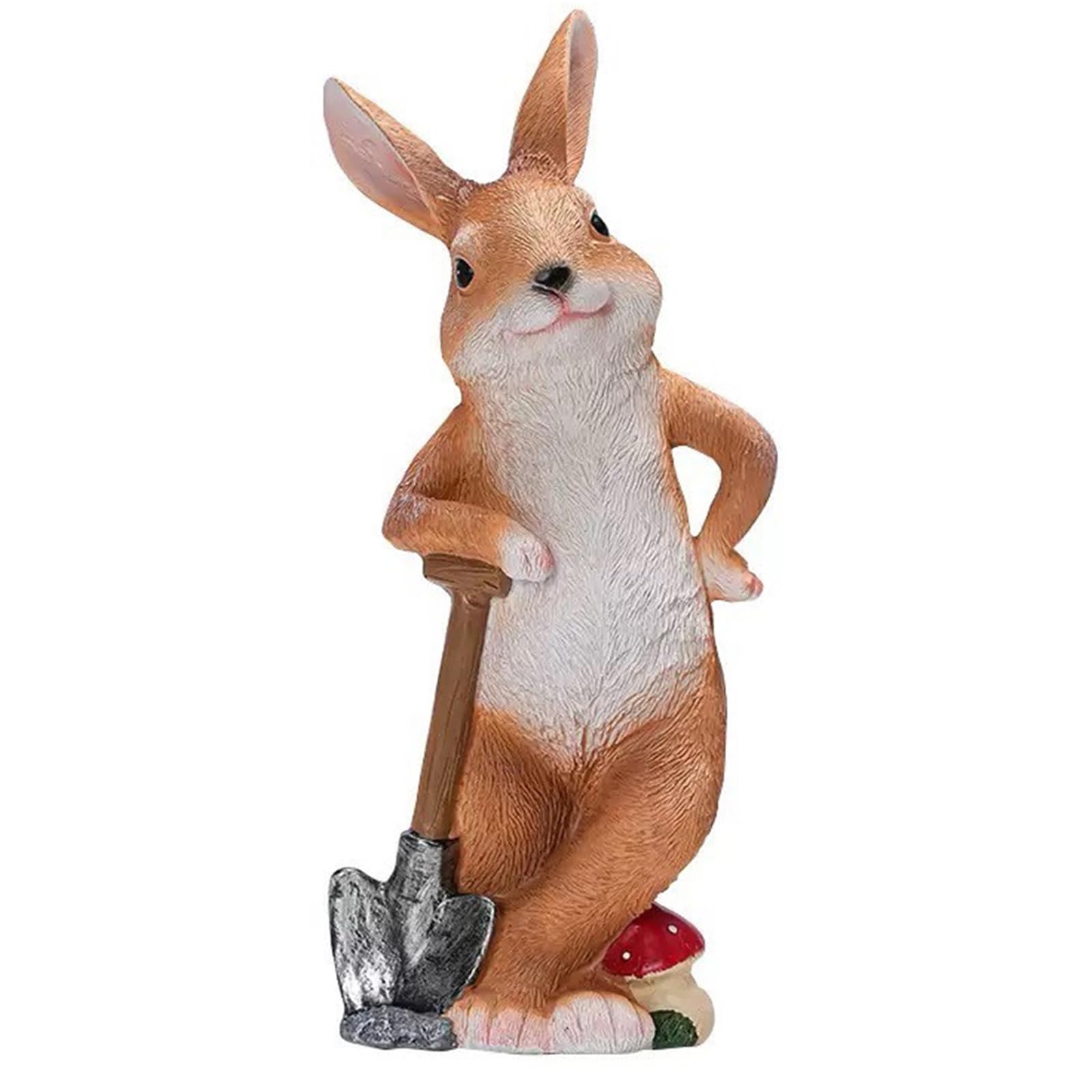YXCQHZM Garden Rabbit Statues Resin Animal Sculpture Decorations for Garden Yard Lawn Indoor (A)